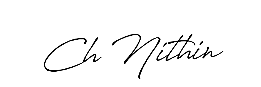 if you are searching for the best signature style for your name Ch Nithin. so please give up your signature search. here we have designed multiple signature styles  using Antro_Vectra_Bolder. Ch Nithin signature style 7 images and pictures png