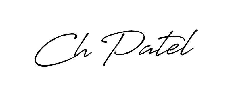 Make a beautiful signature design for name Ch Patel. Use this online signature maker to create a handwritten signature for free. Ch Patel signature style 7 images and pictures png