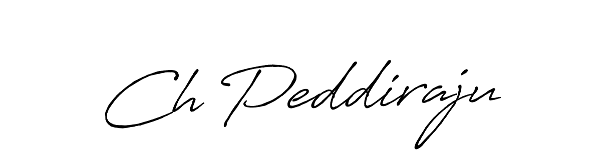 How to make Ch Peddiraju name signature. Use Antro_Vectra_Bolder style for creating short signs online. This is the latest handwritten sign. Ch Peddiraju signature style 7 images and pictures png