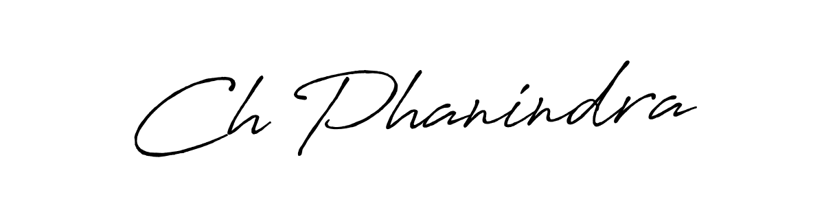 The best way (Antro_Vectra_Bolder) to make a short signature is to pick only two or three words in your name. The name Ch Phanindra include a total of six letters. For converting this name. Ch Phanindra signature style 7 images and pictures png