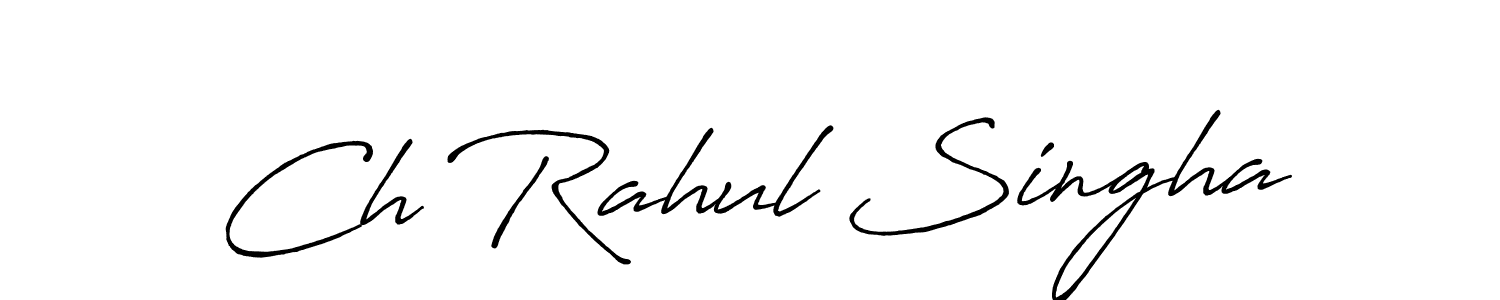 if you are searching for the best signature style for your name Ch Rahul Singha. so please give up your signature search. here we have designed multiple signature styles  using Antro_Vectra_Bolder. Ch Rahul Singha signature style 7 images and pictures png