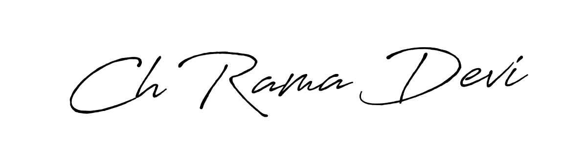 Also You can easily find your signature by using the search form. We will create Ch Rama Devi name handwritten signature images for you free of cost using Antro_Vectra_Bolder sign style. Ch Rama Devi signature style 7 images and pictures png