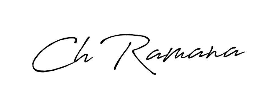 Antro_Vectra_Bolder is a professional signature style that is perfect for those who want to add a touch of class to their signature. It is also a great choice for those who want to make their signature more unique. Get Ch Ramana name to fancy signature for free. Ch Ramana signature style 7 images and pictures png