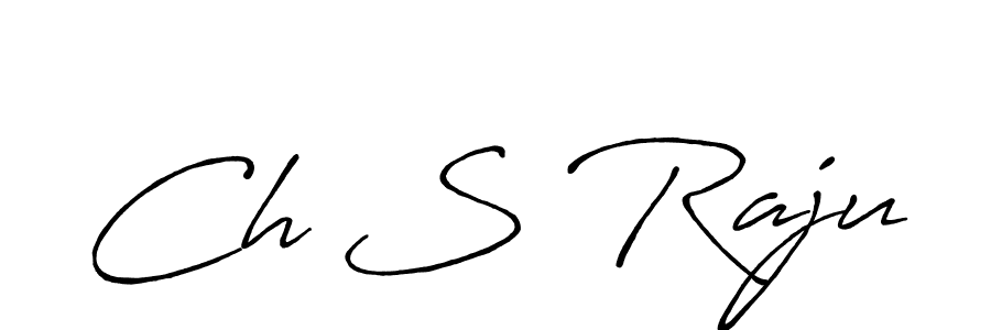 Also You can easily find your signature by using the search form. We will create Ch S Raju name handwritten signature images for you free of cost using Antro_Vectra_Bolder sign style. Ch S Raju signature style 7 images and pictures png