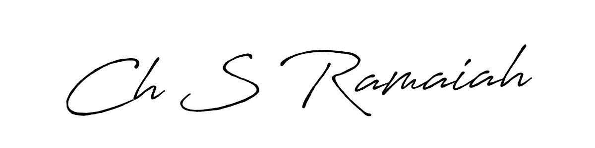 Make a beautiful signature design for name Ch S Ramaiah. Use this online signature maker to create a handwritten signature for free. Ch S Ramaiah signature style 7 images and pictures png