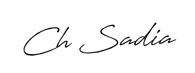 It looks lik you need a new signature style for name Ch Sadia. Design unique handwritten (Antro_Vectra_Bolder) signature with our free signature maker in just a few clicks. Ch Sadia signature style 7 images and pictures png