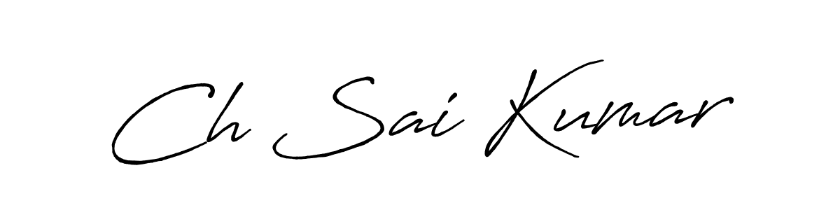 Similarly Antro_Vectra_Bolder is the best handwritten signature design. Signature creator online .You can use it as an online autograph creator for name Ch Sai Kumar. Ch Sai Kumar signature style 7 images and pictures png