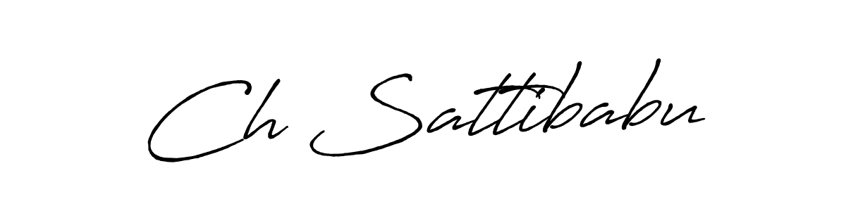 Create a beautiful signature design for name Ch Sattibabu. With this signature (Antro_Vectra_Bolder) fonts, you can make a handwritten signature for free. Ch Sattibabu signature style 7 images and pictures png