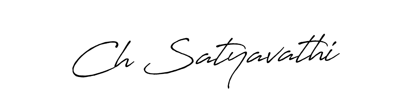 How to make Ch Satyavathi signature? Antro_Vectra_Bolder is a professional autograph style. Create handwritten signature for Ch Satyavathi name. Ch Satyavathi signature style 7 images and pictures png