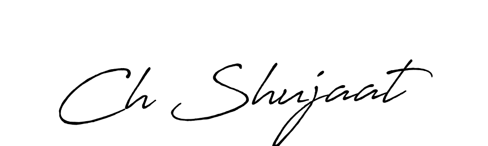 Once you've used our free online signature maker to create your best signature Antro_Vectra_Bolder style, it's time to enjoy all of the benefits that Ch Shujaat name signing documents. Ch Shujaat signature style 7 images and pictures png