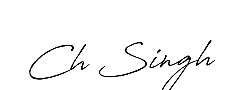 It looks lik you need a new signature style for name Ch Singh. Design unique handwritten (Antro_Vectra_Bolder) signature with our free signature maker in just a few clicks. Ch Singh signature style 7 images and pictures png