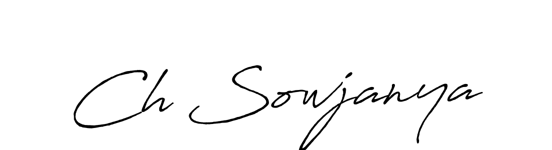 How to Draw Ch Sowjanya signature style? Antro_Vectra_Bolder is a latest design signature styles for name Ch Sowjanya. Ch Sowjanya signature style 7 images and pictures png
