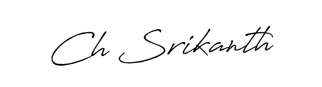 Also You can easily find your signature by using the search form. We will create Ch Srikanth name handwritten signature images for you free of cost using Antro_Vectra_Bolder sign style. Ch Srikanth signature style 7 images and pictures png