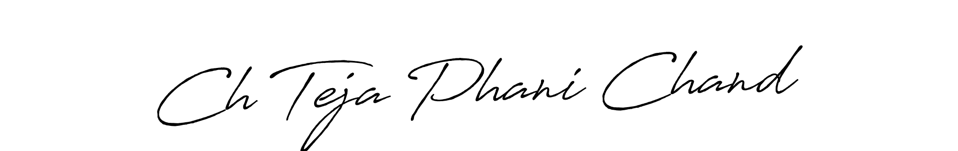 This is the best signature style for the Ch Teja Phani Chand name. Also you like these signature font (Antro_Vectra_Bolder). Mix name signature. Ch Teja Phani Chand signature style 7 images and pictures png