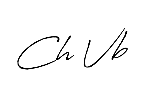 How to make Ch Vb signature? Antro_Vectra_Bolder is a professional autograph style. Create handwritten signature for Ch Vb name. Ch Vb signature style 7 images and pictures png