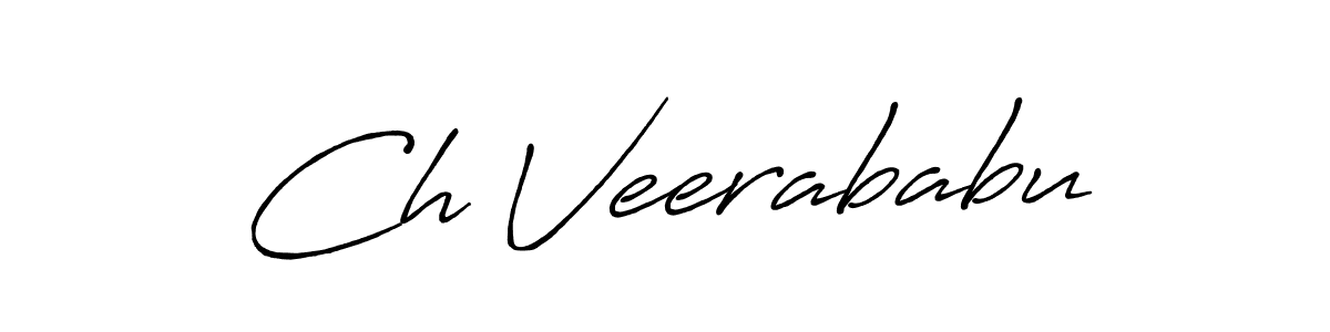 Antro_Vectra_Bolder is a professional signature style that is perfect for those who want to add a touch of class to their signature. It is also a great choice for those who want to make their signature more unique. Get Ch Veerababu name to fancy signature for free. Ch Veerababu signature style 7 images and pictures png