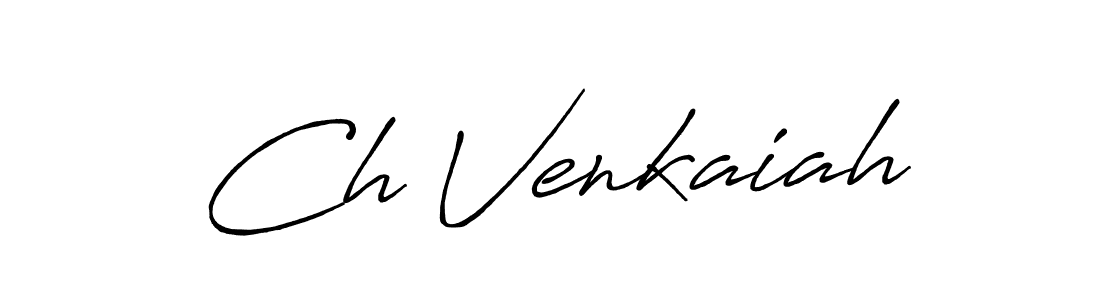 How to make Ch Venkaiah signature? Antro_Vectra_Bolder is a professional autograph style. Create handwritten signature for Ch Venkaiah name. Ch Venkaiah signature style 7 images and pictures png