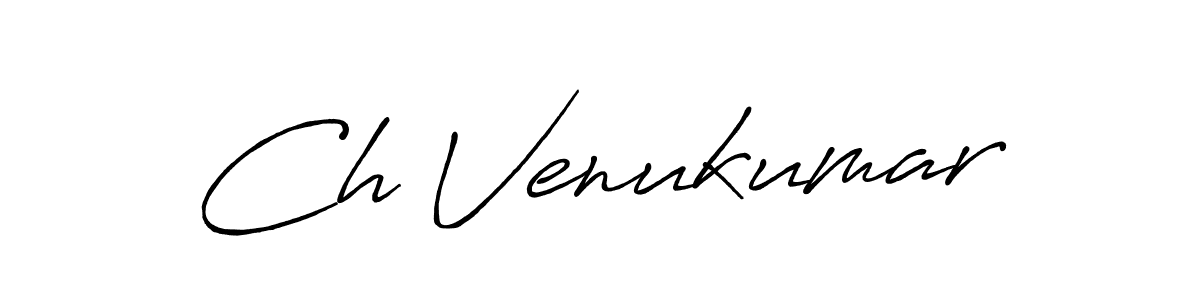 The best way (Antro_Vectra_Bolder) to make a short signature is to pick only two or three words in your name. The name Ch Venukumar include a total of six letters. For converting this name. Ch Venukumar signature style 7 images and pictures png