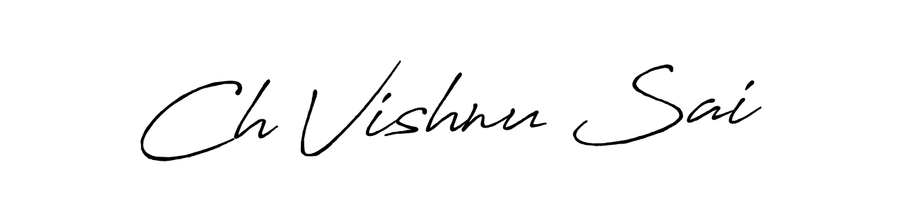 if you are searching for the best signature style for your name Ch Vishnu Sai. so please give up your signature search. here we have designed multiple signature styles  using Antro_Vectra_Bolder. Ch Vishnu Sai signature style 7 images and pictures png