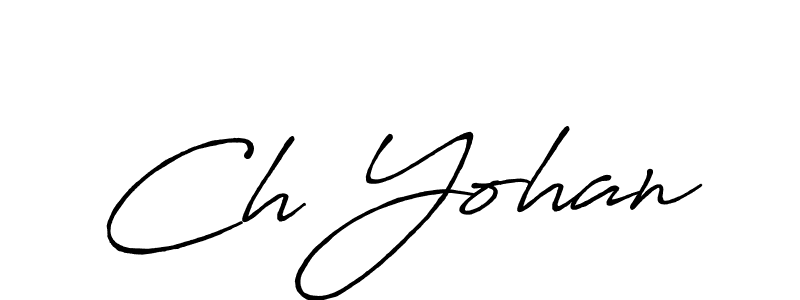 How to make Ch Yohan signature? Antro_Vectra_Bolder is a professional autograph style. Create handwritten signature for Ch Yohan name. Ch Yohan signature style 7 images and pictures png