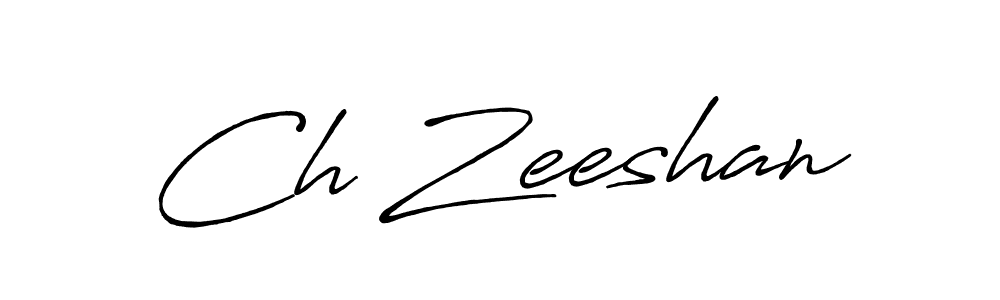 Use a signature maker to create a handwritten signature online. With this signature software, you can design (Antro_Vectra_Bolder) your own signature for name Ch Zeeshan. Ch Zeeshan signature style 7 images and pictures png