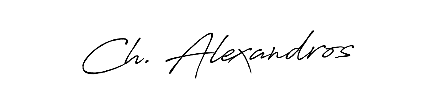 Make a beautiful signature design for name Ch. Alexandros. Use this online signature maker to create a handwritten signature for free. Ch. Alexandros signature style 7 images and pictures png