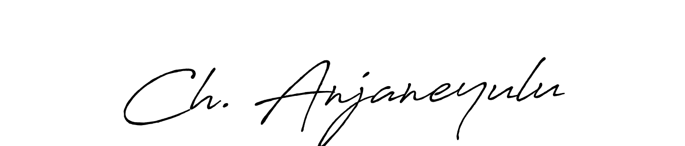 You should practise on your own different ways (Antro_Vectra_Bolder) to write your name (Ch. Anjaneyulu) in signature. don't let someone else do it for you. Ch. Anjaneyulu signature style 7 images and pictures png