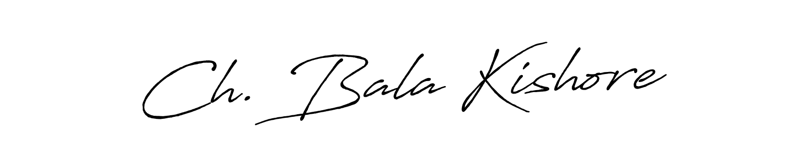 Ch. Bala Kishore stylish signature style. Best Handwritten Sign (Antro_Vectra_Bolder) for my name. Handwritten Signature Collection Ideas for my name Ch. Bala Kishore. Ch. Bala Kishore signature style 7 images and pictures png