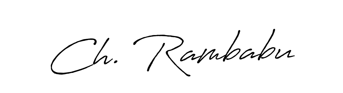 How to Draw Ch. Rambabu signature style? Antro_Vectra_Bolder is a latest design signature styles for name Ch. Rambabu. Ch. Rambabu signature style 7 images and pictures png