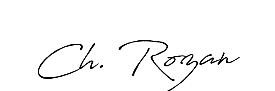 Similarly Antro_Vectra_Bolder is the best handwritten signature design. Signature creator online .You can use it as an online autograph creator for name Ch. Rozan. Ch. Rozan signature style 7 images and pictures png