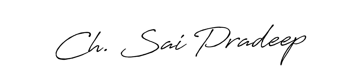 This is the best signature style for the Ch. Sai Pradeep name. Also you like these signature font (Antro_Vectra_Bolder). Mix name signature. Ch. Sai Pradeep signature style 7 images and pictures png