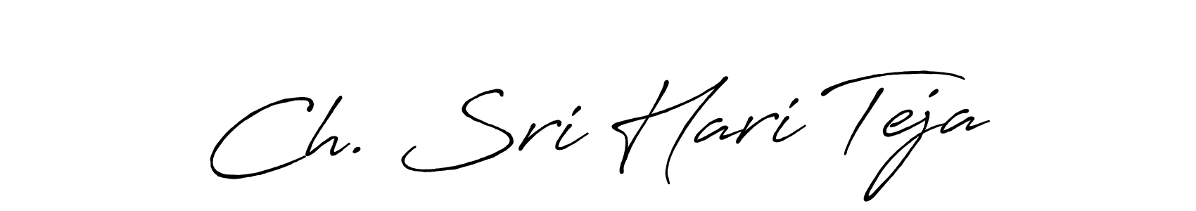 Also You can easily find your signature by using the search form. We will create Ch. Sri Hari Teja name handwritten signature images for you free of cost using Antro_Vectra_Bolder sign style. Ch. Sri Hari Teja signature style 7 images and pictures png