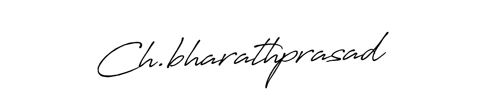 Make a beautiful signature design for name Ch.bharathprasad. With this signature (Antro_Vectra_Bolder) style, you can create a handwritten signature for free. Ch.bharathprasad signature style 7 images and pictures png