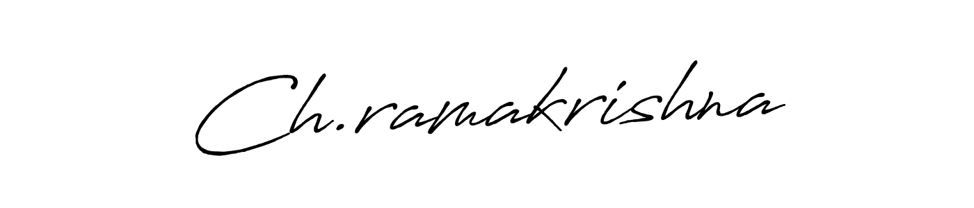 Design your own signature with our free online signature maker. With this signature software, you can create a handwritten (Antro_Vectra_Bolder) signature for name Ch.ramakrishna. Ch.ramakrishna signature style 7 images and pictures png