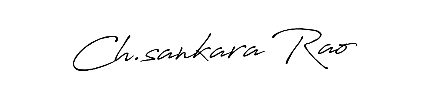 Also You can easily find your signature by using the search form. We will create Ch.sankara Rao name handwritten signature images for you free of cost using Antro_Vectra_Bolder sign style. Ch.sankara Rao signature style 7 images and pictures png