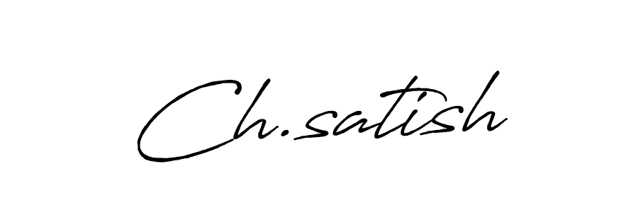 The best way (Antro_Vectra_Bolder) to make a short signature is to pick only two or three words in your name. The name Ch.satish include a total of six letters. For converting this name. Ch.satish signature style 7 images and pictures png