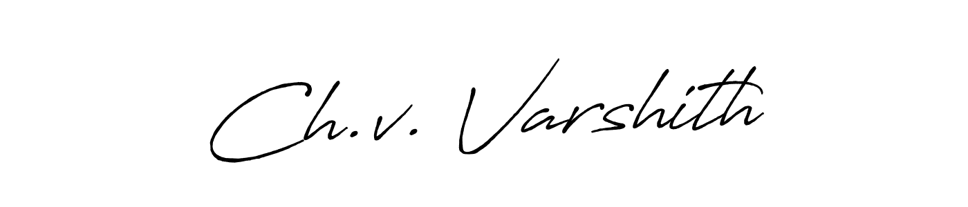 Here are the top 10 professional signature styles for the name Ch.v. Varshith. These are the best autograph styles you can use for your name. Ch.v. Varshith signature style 7 images and pictures png