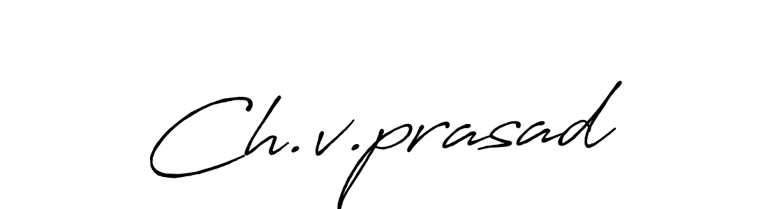 Antro_Vectra_Bolder is a professional signature style that is perfect for those who want to add a touch of class to their signature. It is also a great choice for those who want to make their signature more unique. Get Ch.v.prasad name to fancy signature for free. Ch.v.prasad signature style 7 images and pictures png