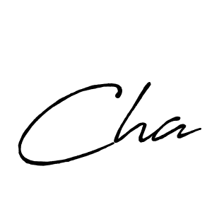 Also we have Cha name is the best signature style. Create professional handwritten signature collection using Antro_Vectra_Bolder autograph style. Cha signature style 7 images and pictures png