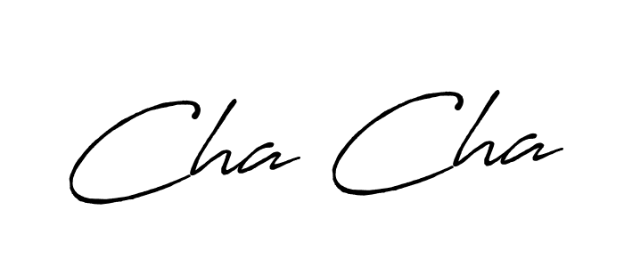 Design your own signature with our free online signature maker. With this signature software, you can create a handwritten (Antro_Vectra_Bolder) signature for name Cha Cha. Cha Cha signature style 7 images and pictures png
