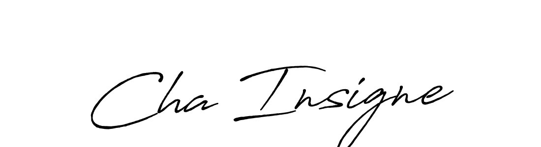 Also You can easily find your signature by using the search form. We will create Cha Insigne name handwritten signature images for you free of cost using Antro_Vectra_Bolder sign style. Cha Insigne signature style 7 images and pictures png