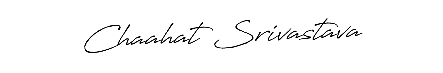 Make a beautiful signature design for name Chaahat Srivastava. Use this online signature maker to create a handwritten signature for free. Chaahat Srivastava signature style 7 images and pictures png