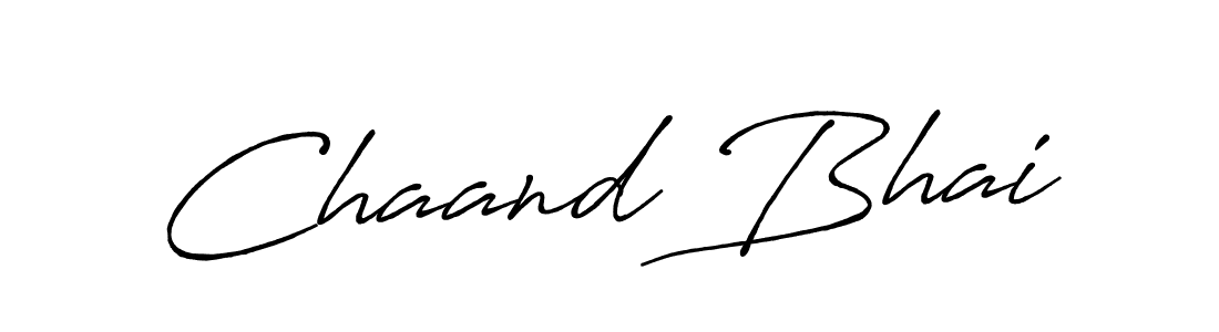 Make a beautiful signature design for name Chaand Bhai. With this signature (Antro_Vectra_Bolder) style, you can create a handwritten signature for free. Chaand Bhai signature style 7 images and pictures png