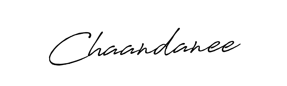 How to make Chaandanee name signature. Use Antro_Vectra_Bolder style for creating short signs online. This is the latest handwritten sign. Chaandanee signature style 7 images and pictures png