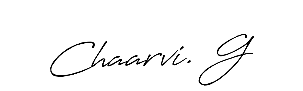 Chaarvi. G stylish signature style. Best Handwritten Sign (Antro_Vectra_Bolder) for my name. Handwritten Signature Collection Ideas for my name Chaarvi. G. Chaarvi. G signature style 7 images and pictures png