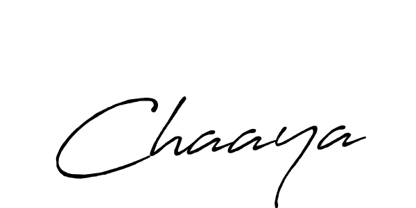 How to make Chaaya name signature. Use Antro_Vectra_Bolder style for creating short signs online. This is the latest handwritten sign. Chaaya signature style 7 images and pictures png