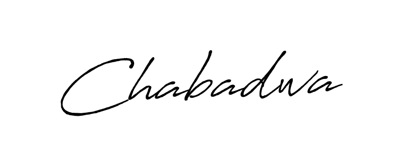 Make a beautiful signature design for name Chabadwa. With this signature (Antro_Vectra_Bolder) style, you can create a handwritten signature for free. Chabadwa signature style 7 images and pictures png