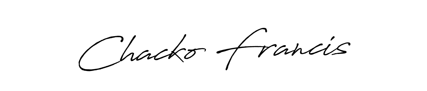 The best way (Antro_Vectra_Bolder) to make a short signature is to pick only two or three words in your name. The name Chacko Francis include a total of six letters. For converting this name. Chacko Francis signature style 7 images and pictures png