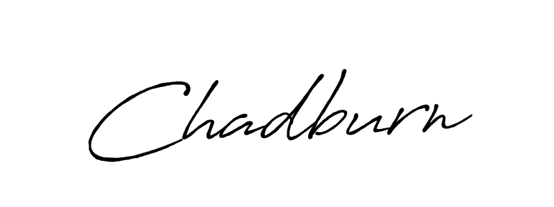 Create a beautiful signature design for name Chadburn. With this signature (Antro_Vectra_Bolder) fonts, you can make a handwritten signature for free. Chadburn signature style 7 images and pictures png