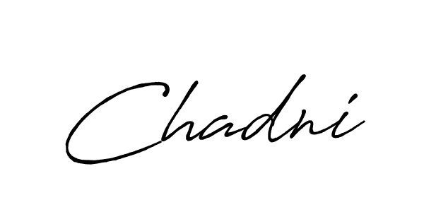 Make a beautiful signature design for name Chadni. Use this online signature maker to create a handwritten signature for free. Chadni signature style 7 images and pictures png